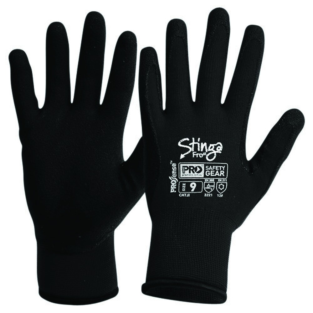 Pro Choice Safety Gear Black Size 11 Prosense Stingafrost