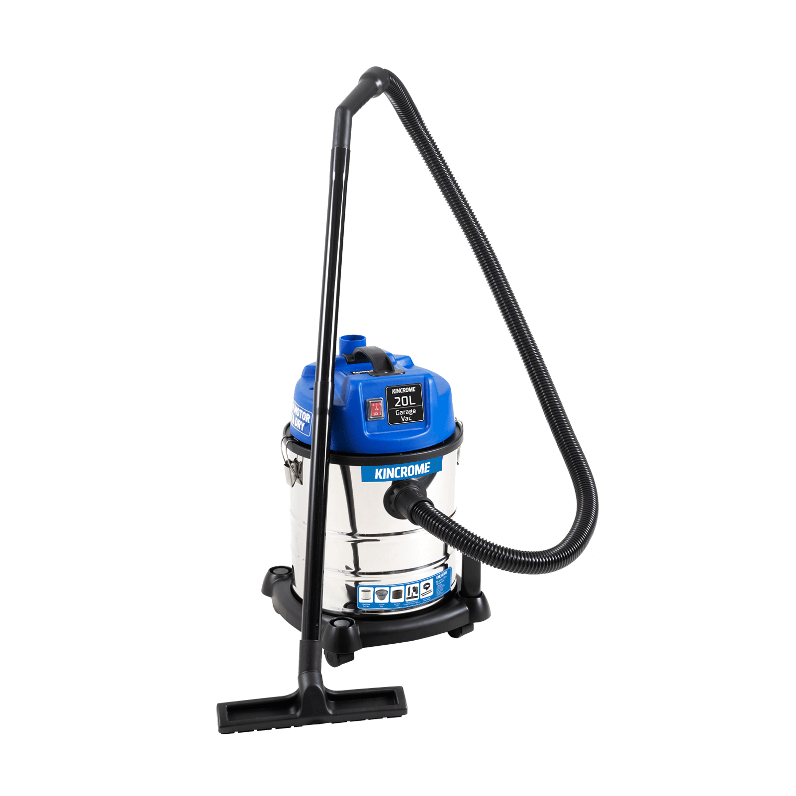 Kincrome Vacuum W&D 20Lt S/Steel Tank KP702