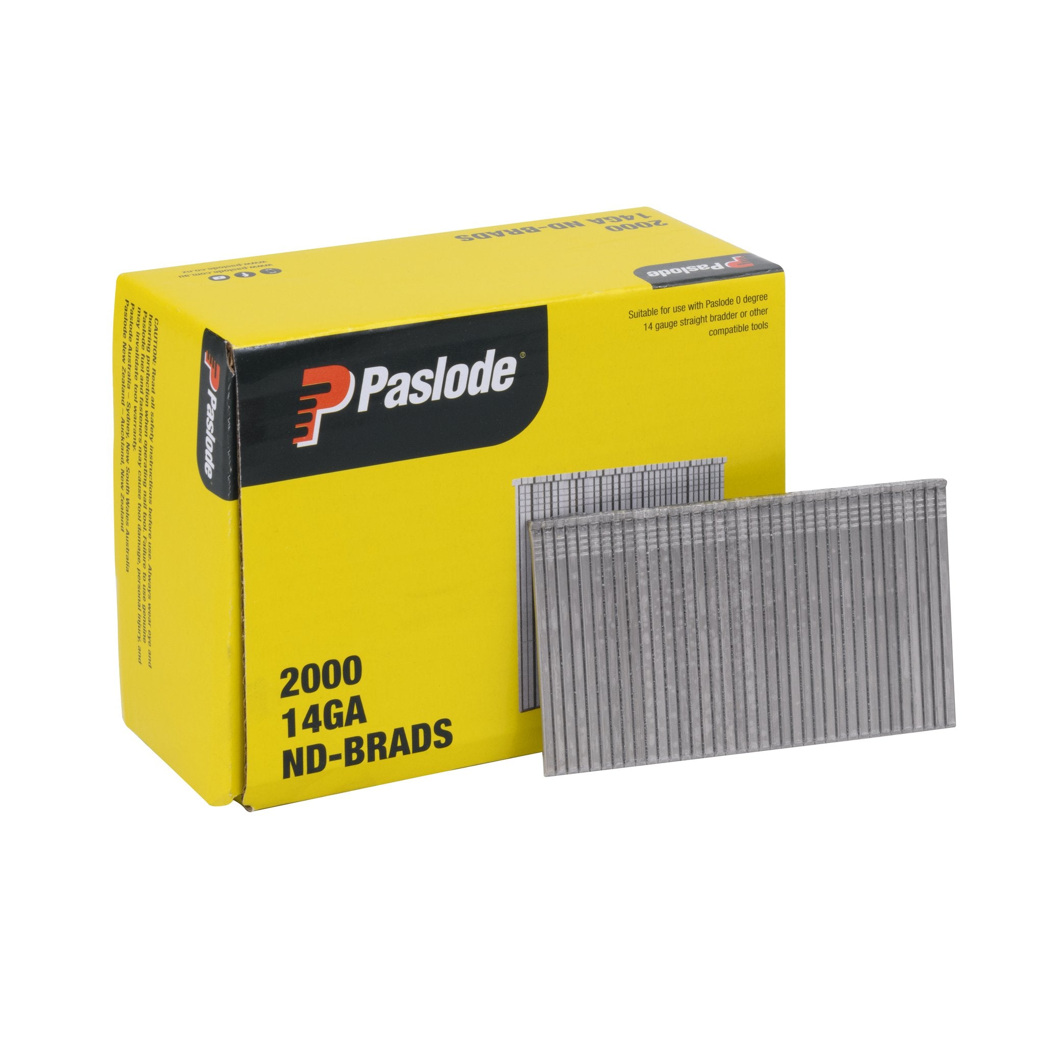 Paslode Nd50 Stainless Steel Straight Brad Nails With Fuel 2000 Pack B20054A
