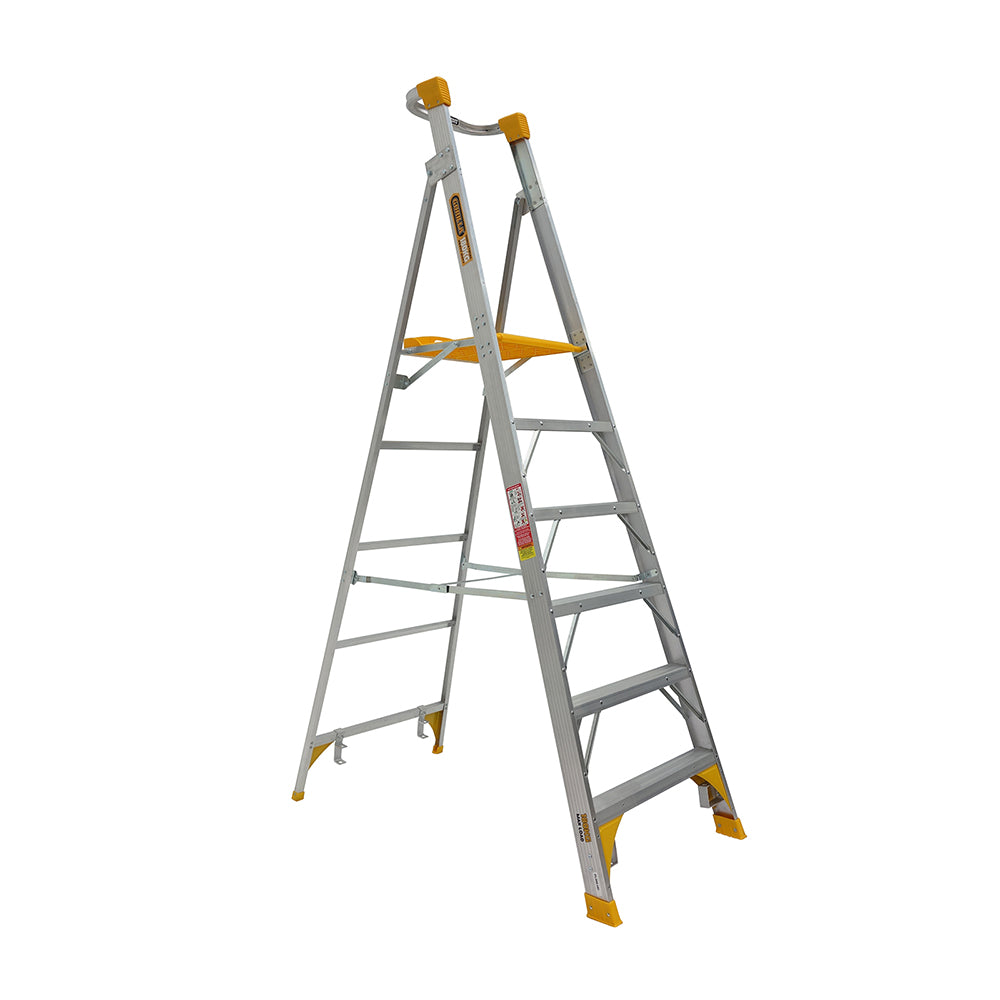 Gorilla PL006-HD Heavy Duty Platform Aluminium Ladder 1.8M (6ft) 180kg Industrial