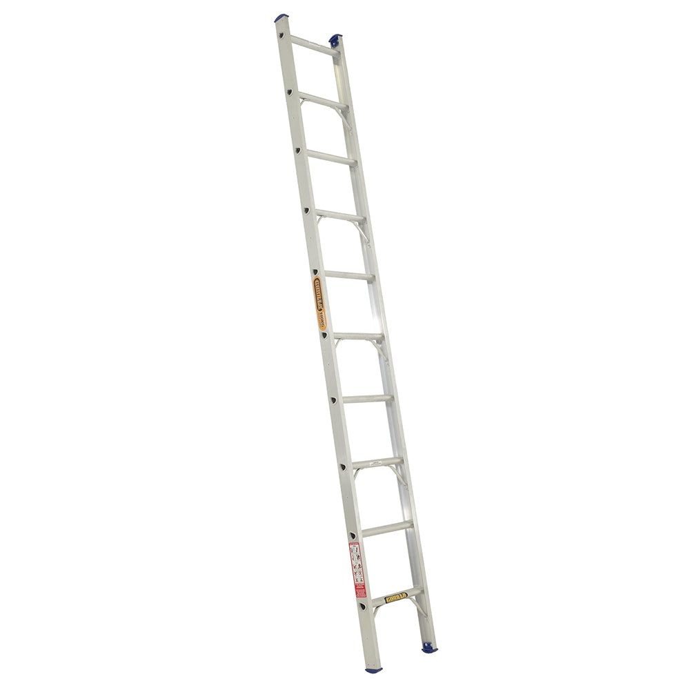 Gorilla SBL010-I Single builders ladder 3.1M (10ft) Aluminium 140kg Industrial