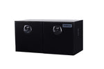 KA Boxes Truck Box - Double Door - 2 Shelves - Black KATB02