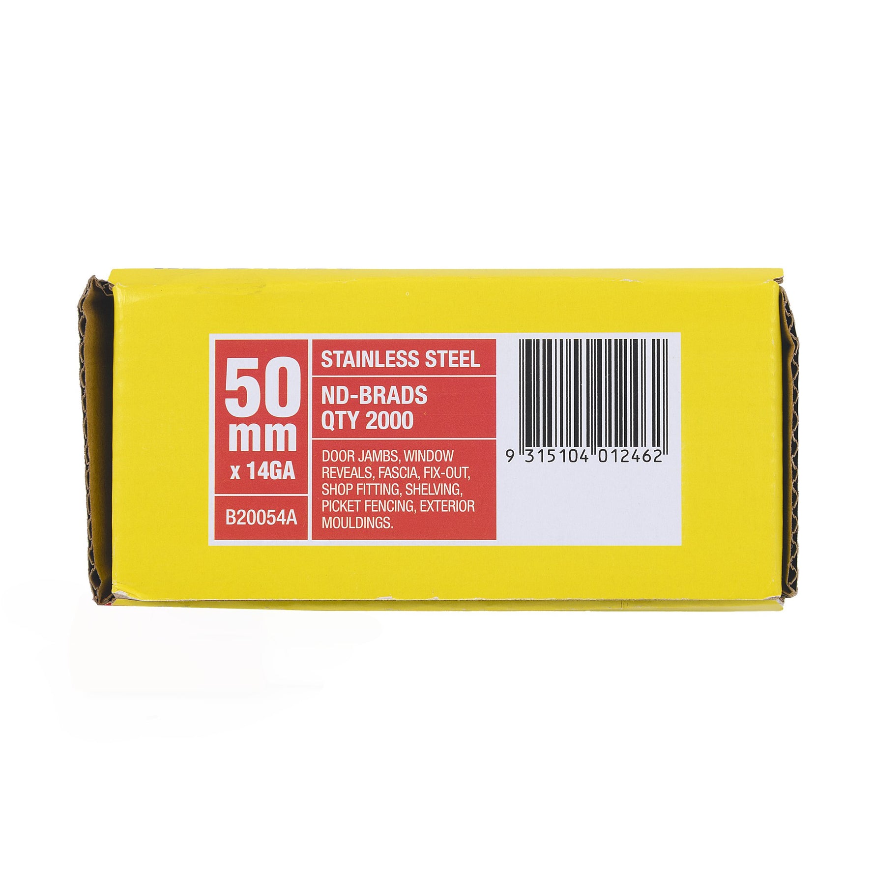 Paslode Nd50 Stainless Steel Straight Brad Nails With Fuel 2000 Pack B20054A