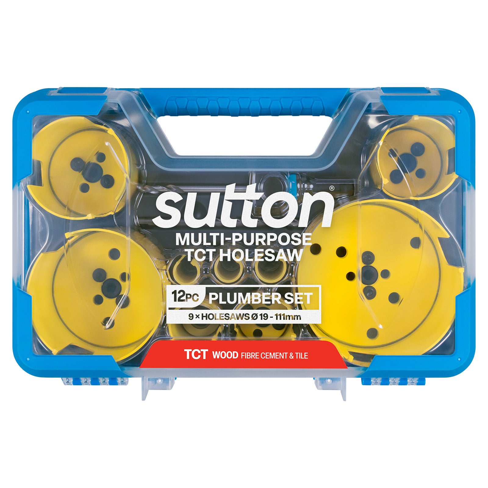 Sutton Tools Holesaw Tct Multi-Purpose Plumber Set 19-111Mm 9Pc H127MP7