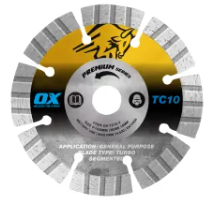 Ox Trade General Purpose / Concrete Diamond Blade | Diameter: 9" / 230mm | Bore: 7/8" - 5/8" / 22mm - 15mm OX-TC10-9