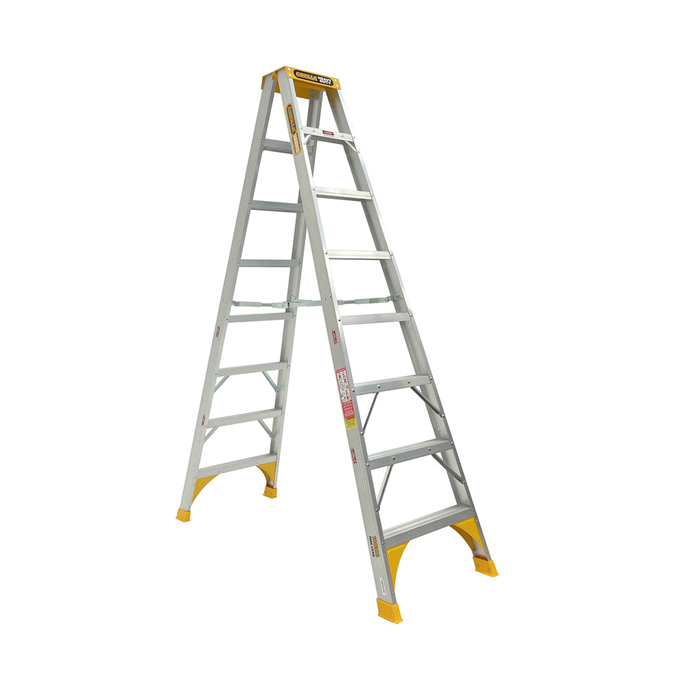 Gorilla SM008-HD Heavy Duty Double Sided Aluminium Ladder 2.4M (8ft) 180kg Industrial