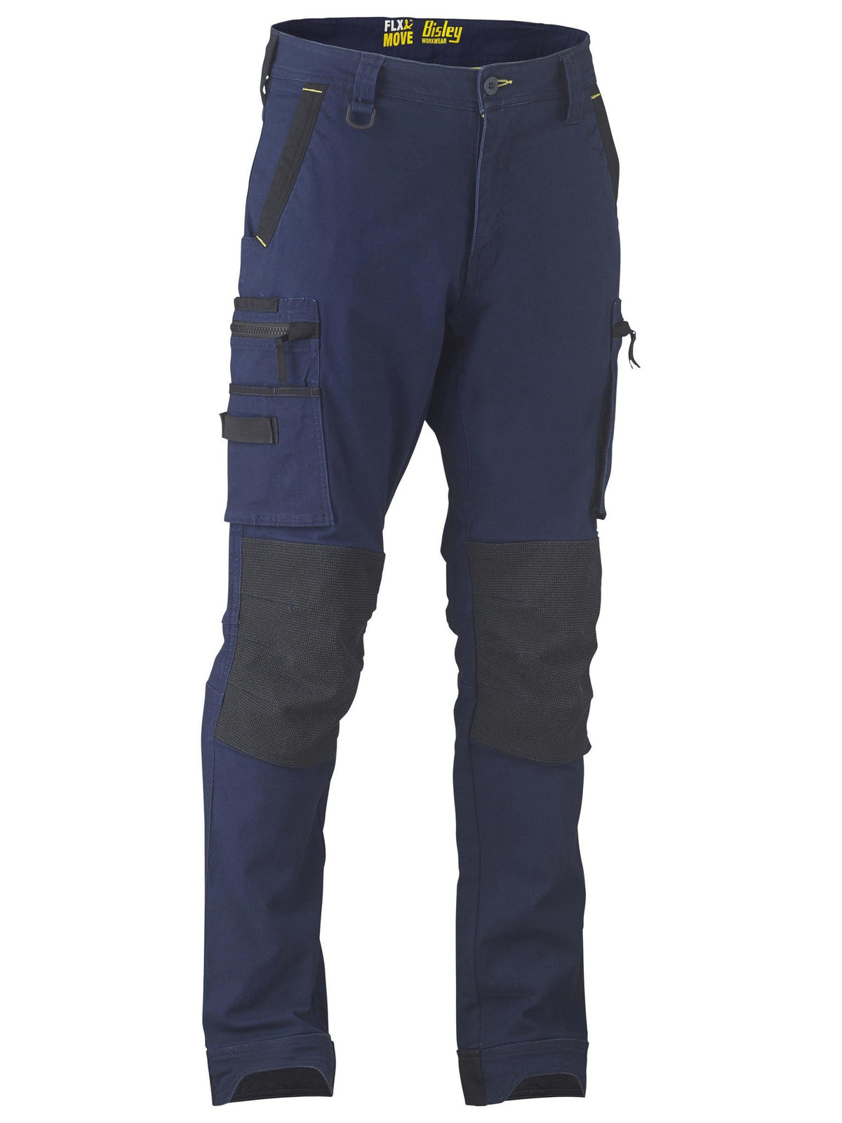 Bisley Workwear BPC6330 Men's Navy 77 Flx & Move™ Stretch Utility Zip Cargo Pants BPC6330_BPCTR77