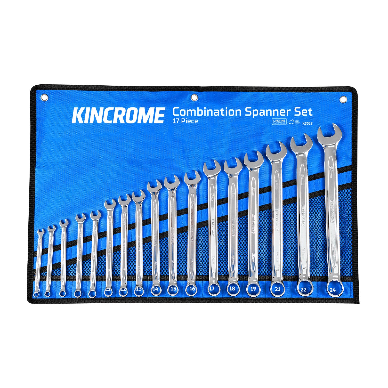 Kincrome 17P Combo Spanner Set Met (Mp) K3028