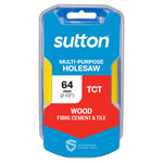 Sutton Tools Holesaw Tct Multi-Purp Hangpack 64Mm H1270640