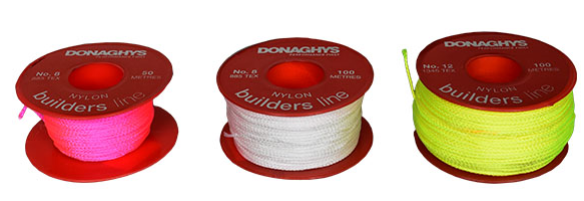 Donaghy's Bricklayers Line - Fluoro Lime No.12 X 50m (Box Of 10 Pcs) - 9017 RDBL12050LI
