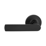 Gainsborough Matte Black Tradepro Round Rose Bela Passage Lever Set