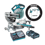 Makita 40V Max XGT 2 X 4.0ah 216mm Slide Compound Mitre Saw Kit LS002GM201