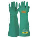 Pro Choice Safety Gear Green Size M 45Cm Green Nitrile Gauntlet Gloves