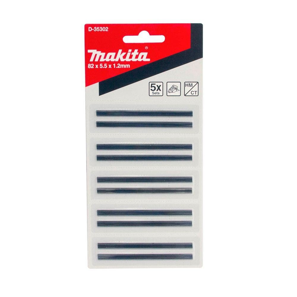 Makita 82mm TCT Planer Blade D/E Insert - 10pc - N1900B / KP0800 / DKP180 D-35302