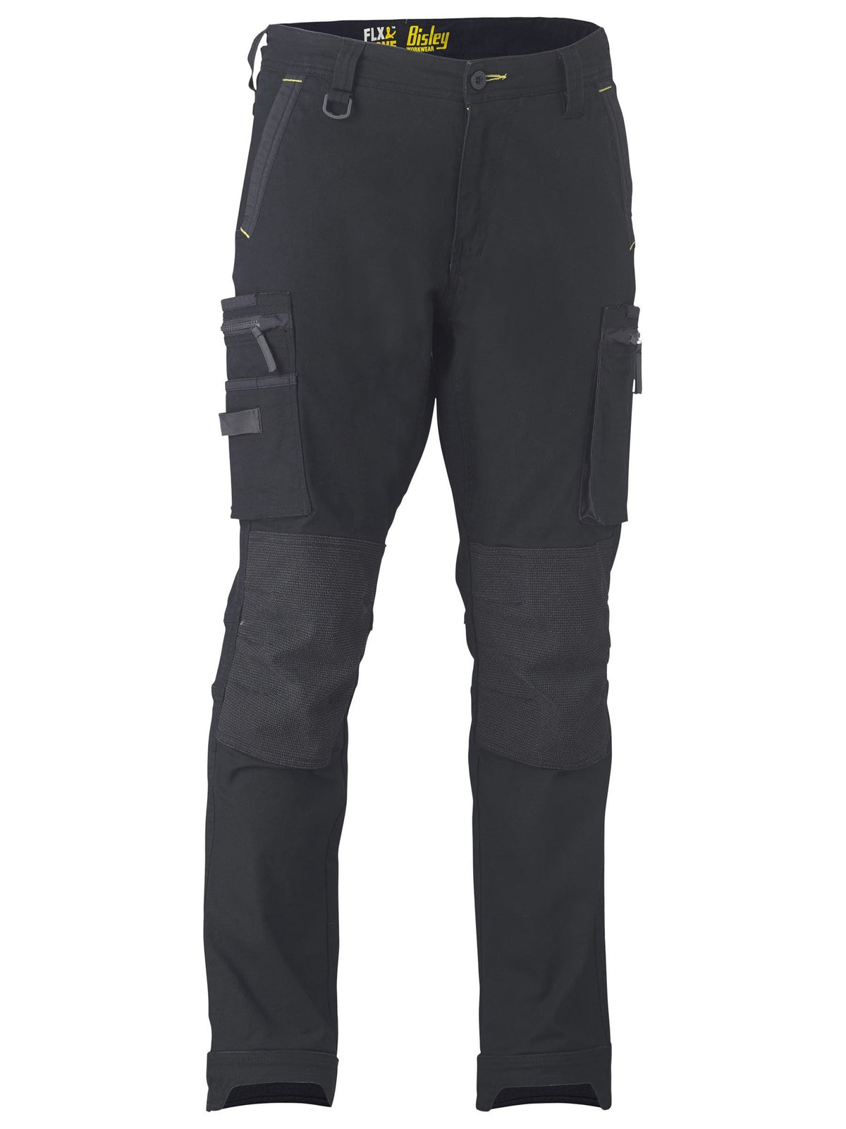 Bisley Workwear BPC6330 Men's Black 82 Flx & Move™ Stretch Utility Zip Cargo Pants BPC6330_BBLKR82