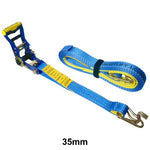 Austlift SwiftCore Ratchet Tie Down Hook Keeper 25mm x 4.5m 750kg LC 204024