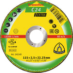 Klingspor 242143 C24 Ex 115mm x2.5mm x22.23mm flat cutting-off wheel