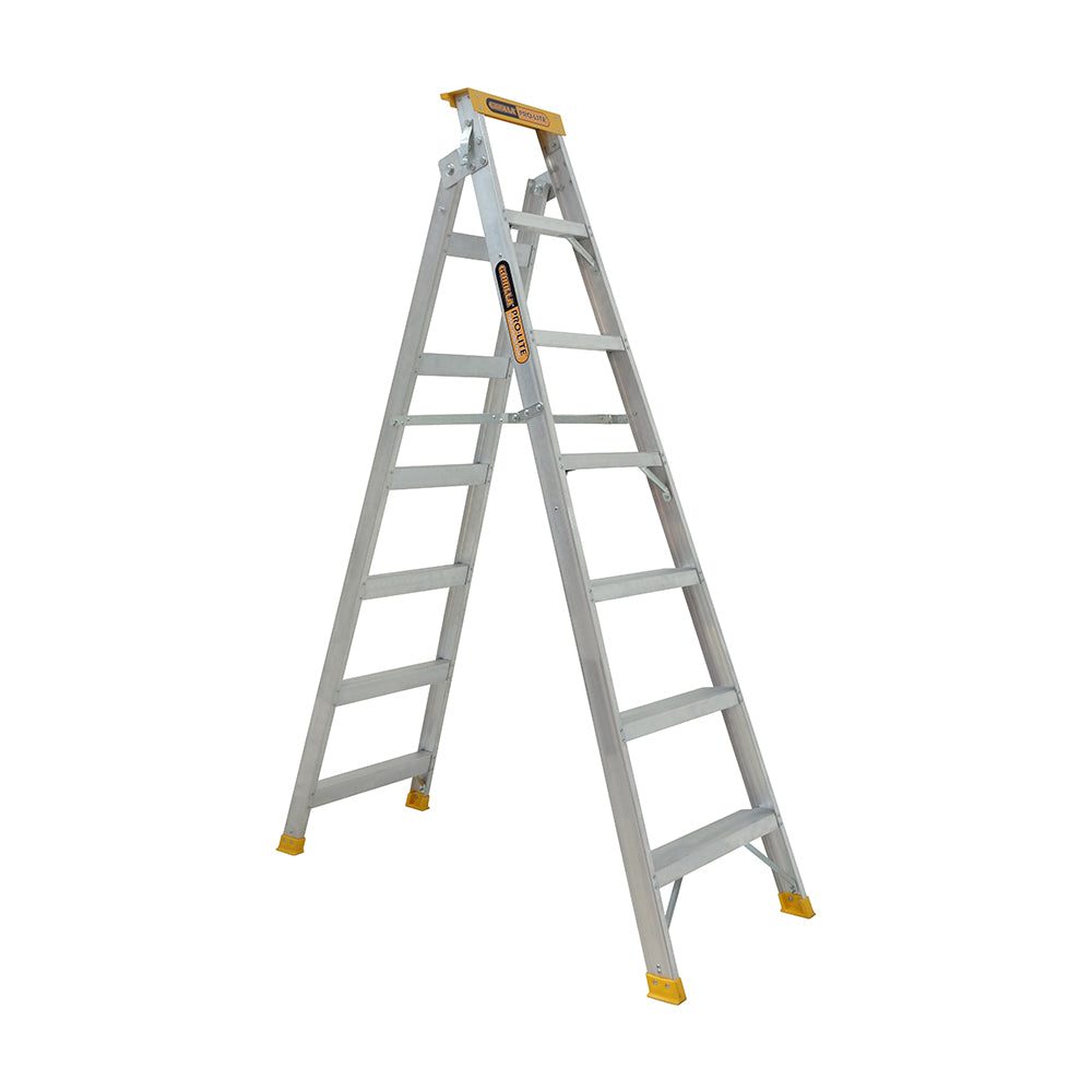 Gorilla DM007-PRO Pro-Lite 7 Step Dual Purpose Aluminium Ladder (2.05 - 3.74M) 150kg Industrial