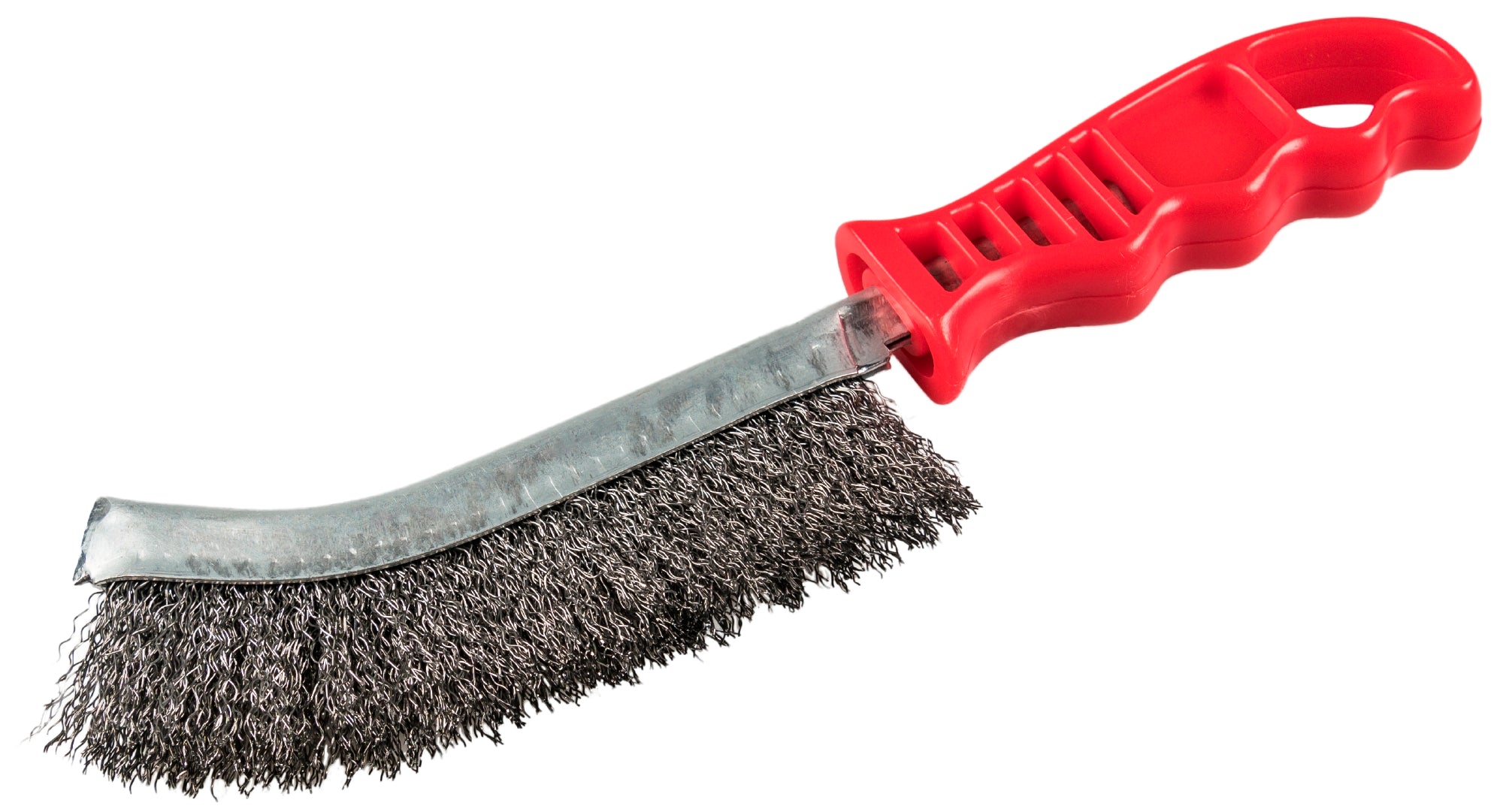 Klingspor 358325 BHP 600 hand wire brush 140 X 25 X 265 mm plastic handle 0.3 brass crimped