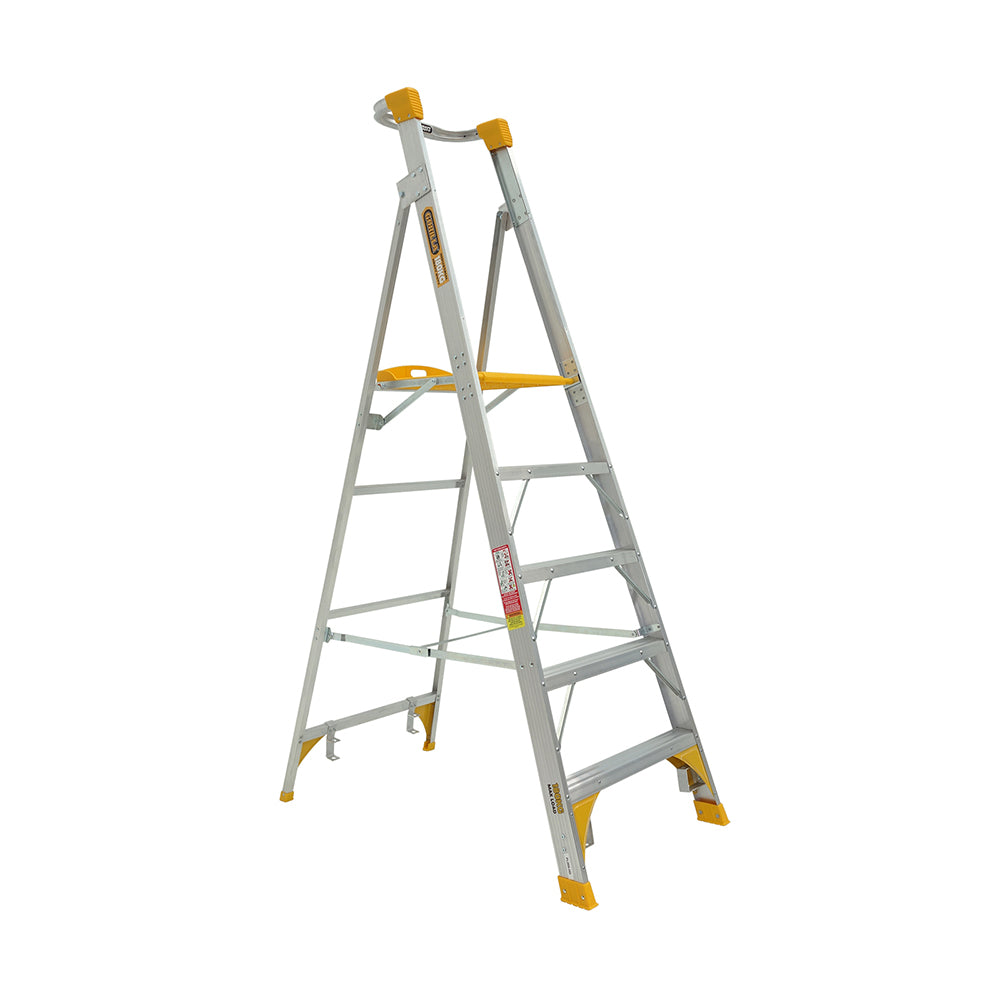 Gorilla PL005-HD Heavy Duty Platform Aluminium Ladder 1.5M (5ft) 180kg Industrial