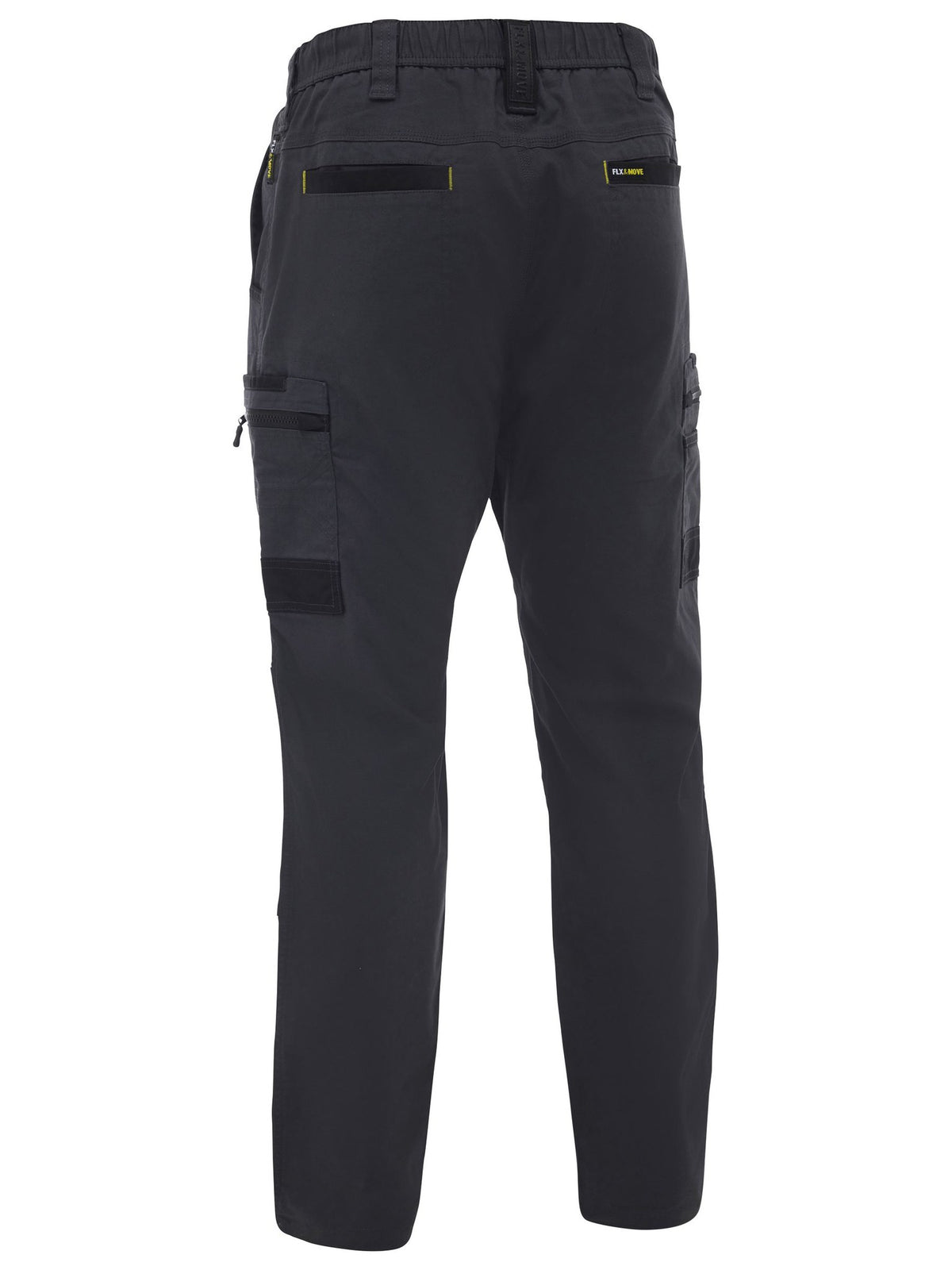 Bisley Workwear BPC6338 Men's Charcoal 107 Flx & Move™ Stretch Canvas Elastic Waist Cargo Pants BPC6338_BCCGS07