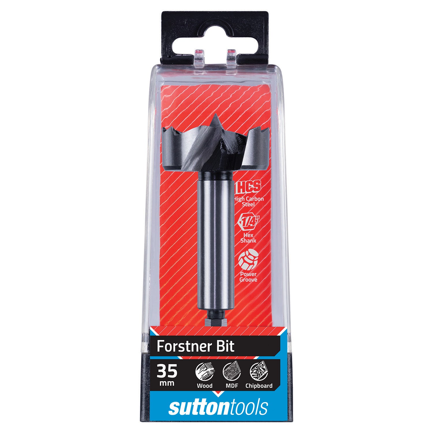 Sutton Tools Drill Forstner Bit Hcs 1/4-Hex Shank 35Mm D5230350