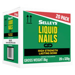 Selleys Liquid Nails 320g 20Pk 103477