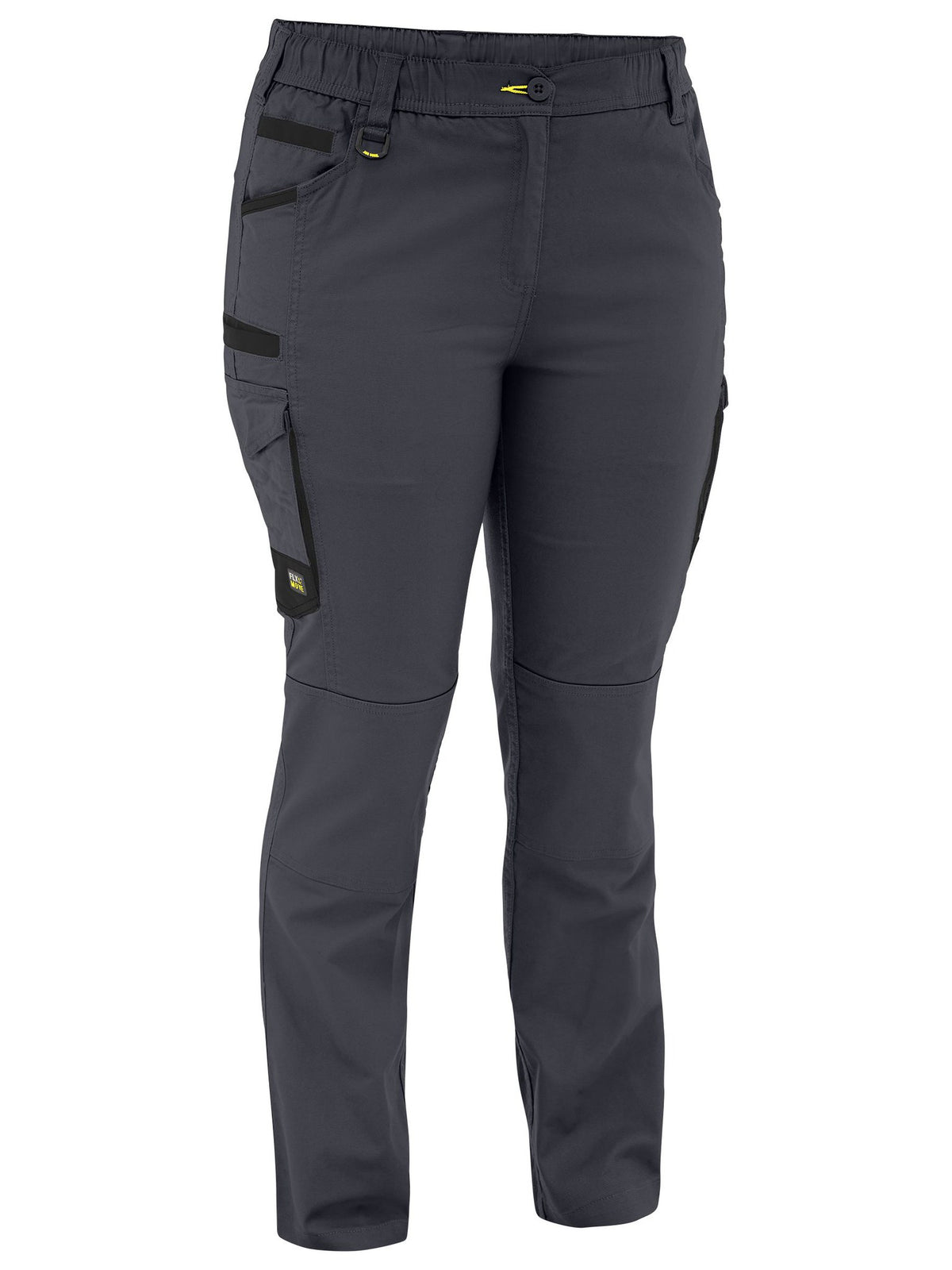 Bisley Workwear BPCL6338 Women's Charcoal 22 Flx & Move™ Stretch Canvas Elastic Waist Cargo Pants BPCL6338_BCCG22