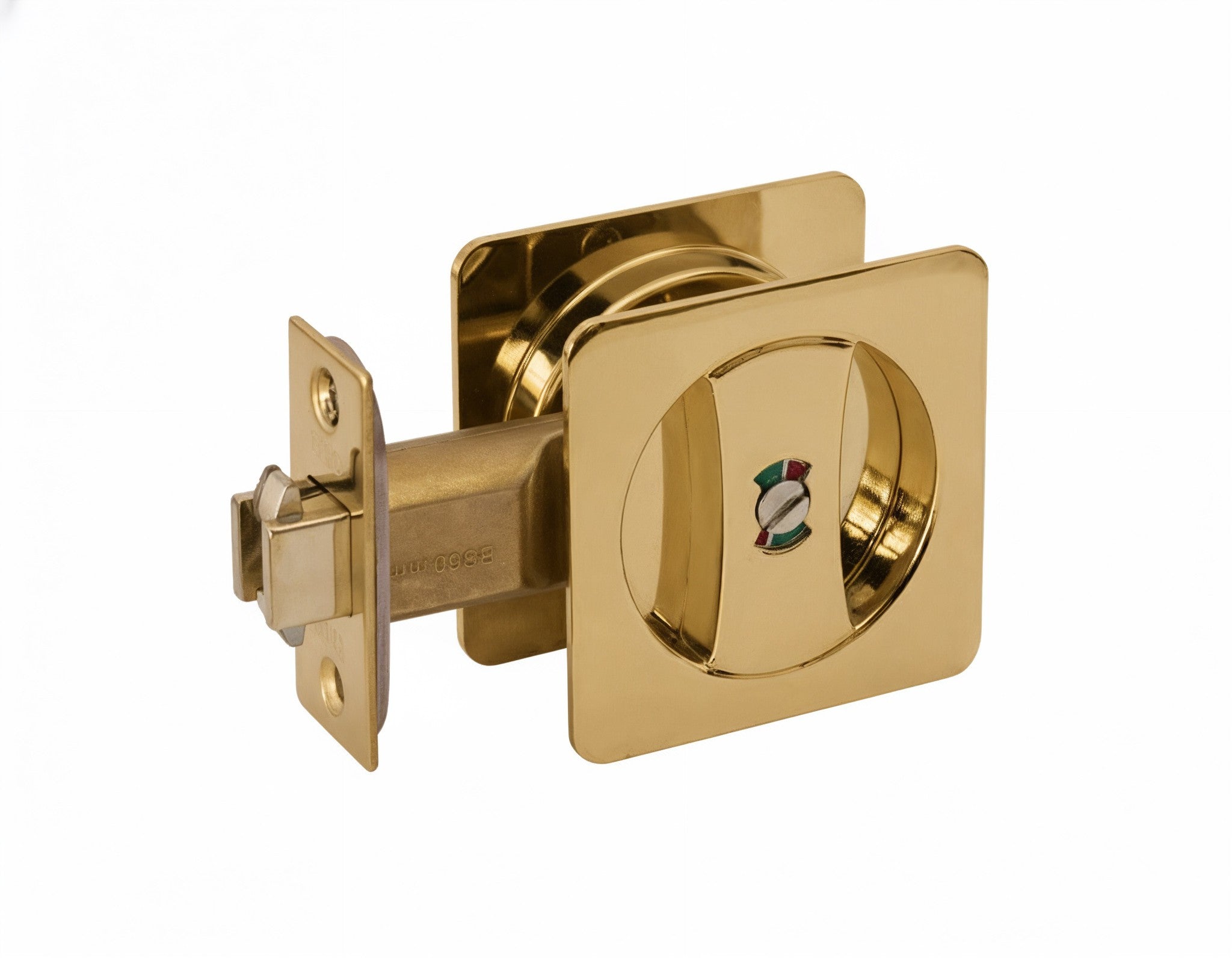 Trio Australia Square Sliding Door Privacy Matte Gold CD1 BSPRS366MG