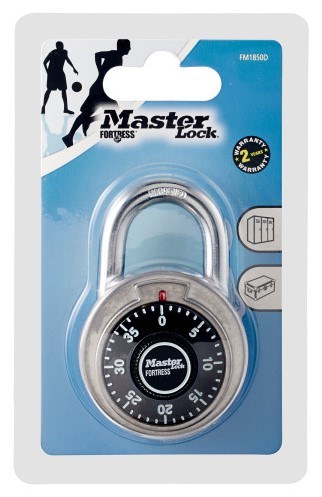 Master Lock Padlock Comb Fortress 48MM 1850D FM1850DAU