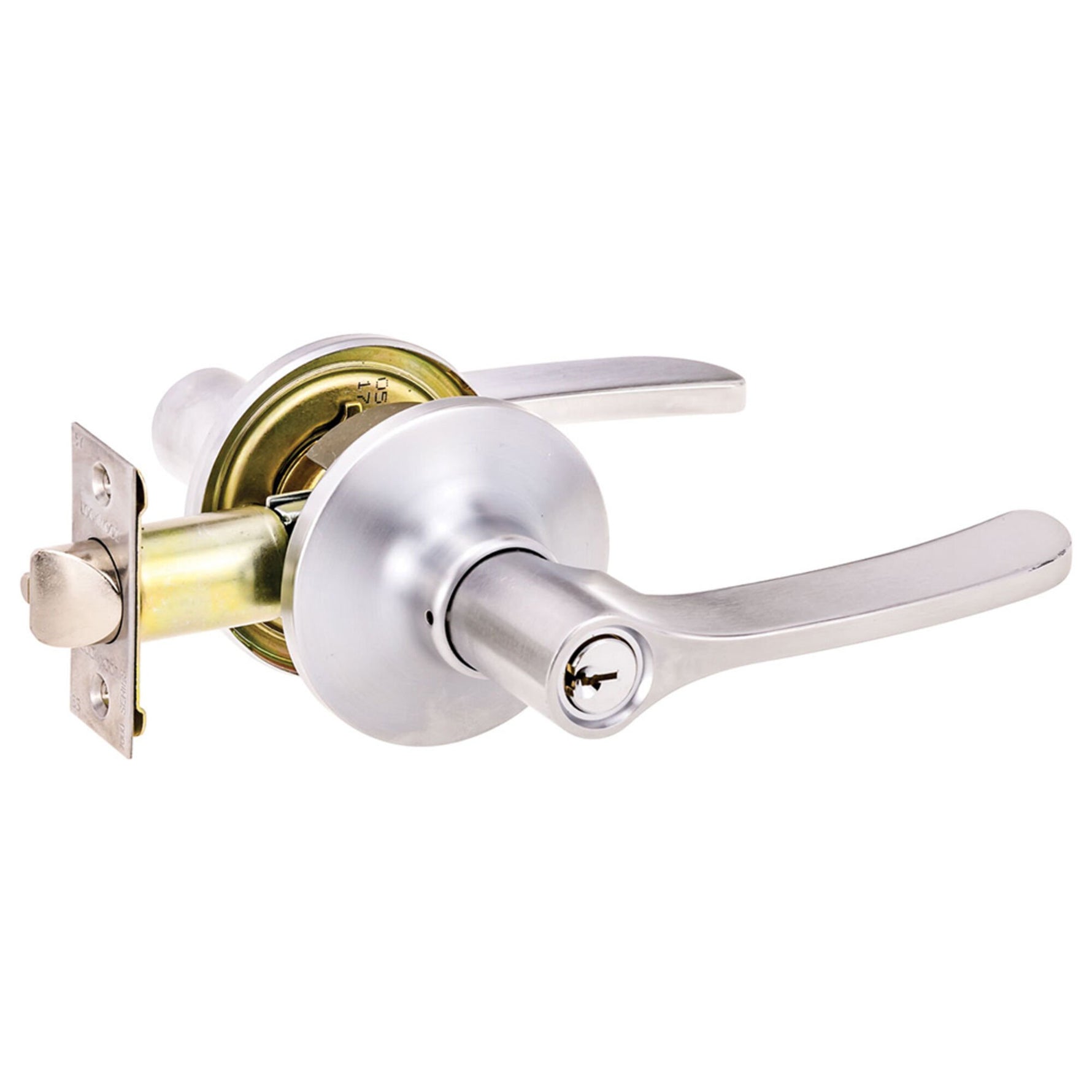 Lockwood Symmetry Satin Chrome Entrance Set Vicinity DP 7530SCDP