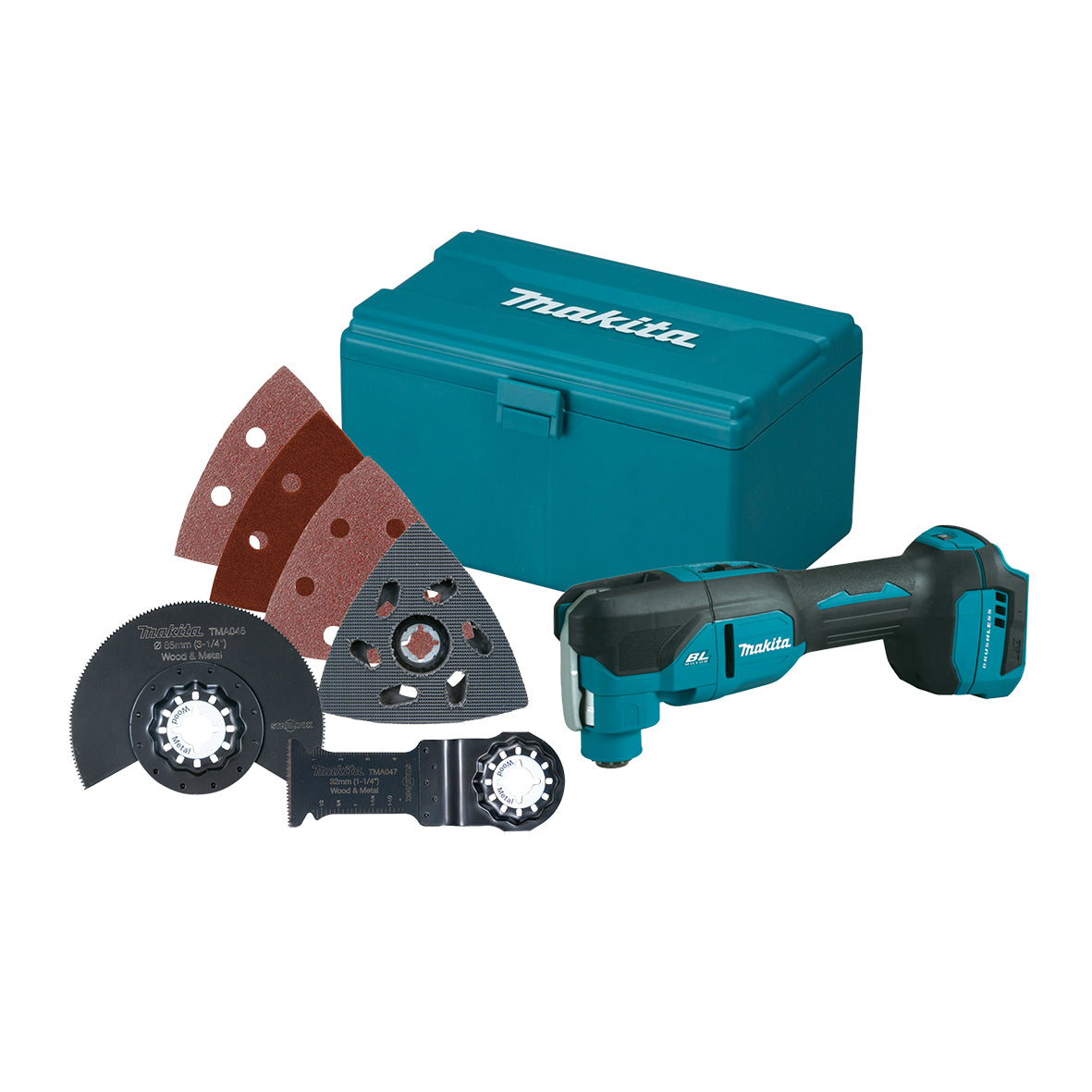 Makita 18V Tool-less Multi-tool With Accessory Kit Skin DTM53ZX1