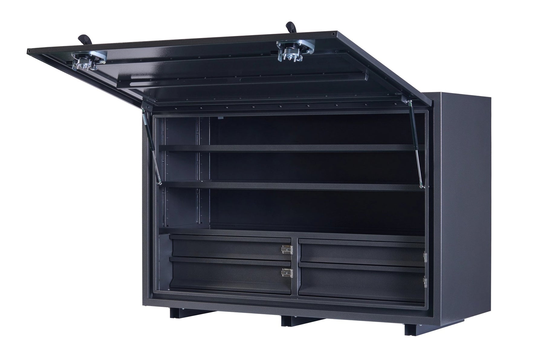 KA Boxes 4 Drawers (2 Side by Side) 3 Shelves - Charcoal Grey