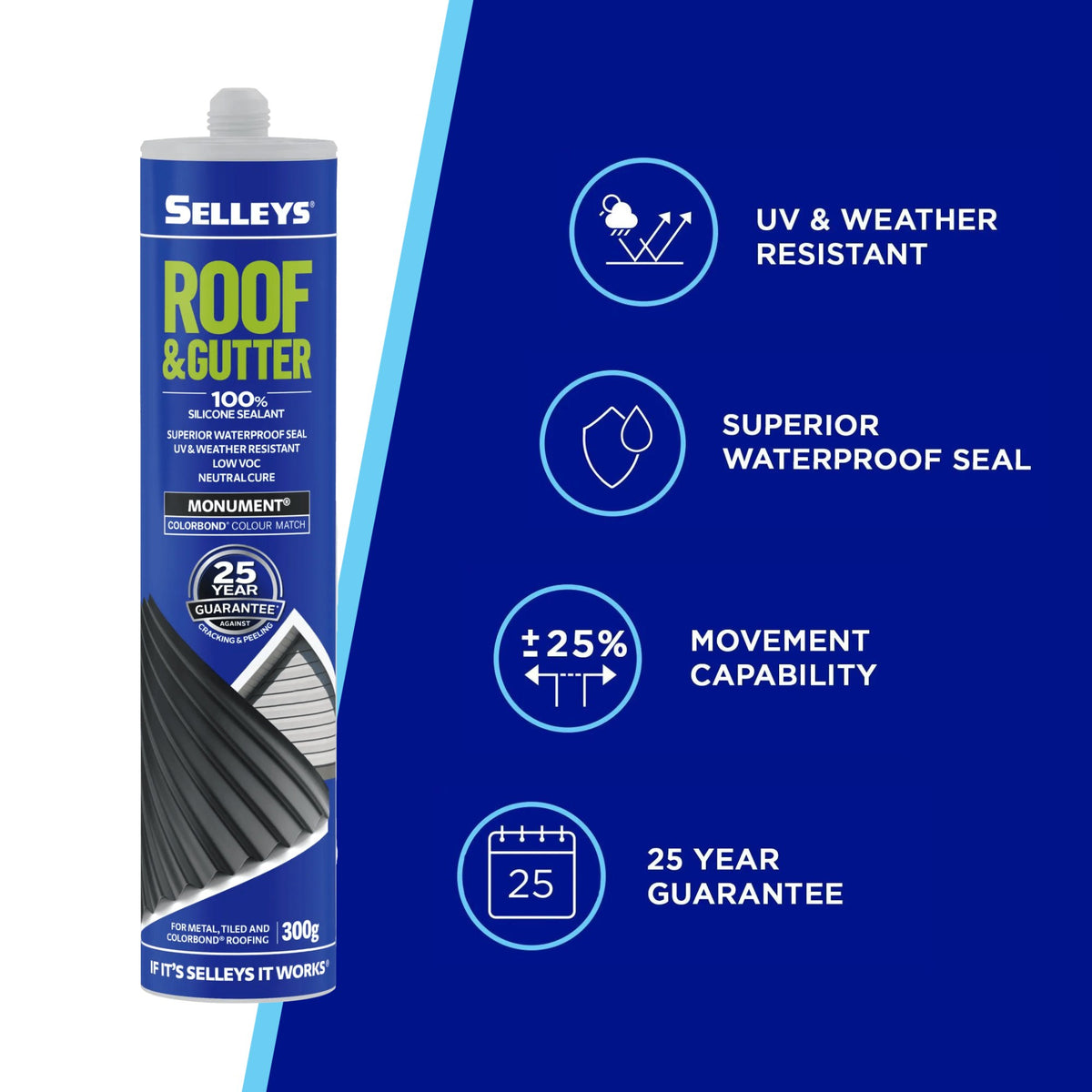 Selleys Roof & Gutter Monument 300G 102701