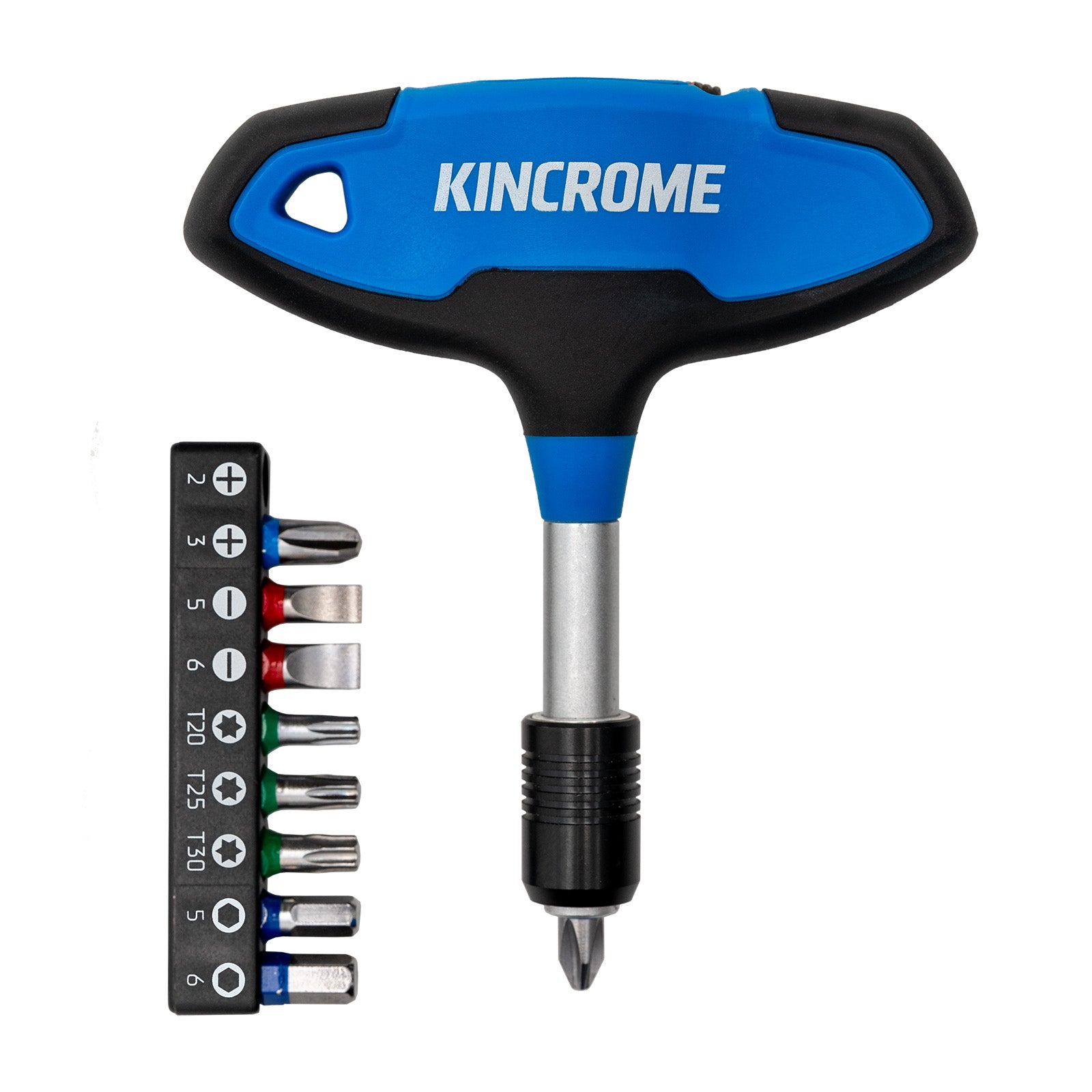 Kincrome 10P Ratchet T-Handle & Bit Set K5692