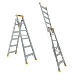 Gorilla DM006-PRO Pro-Lite 6 Step Dual Purpose Aluminium Ladder (1.75 - 3.13M) 150kg Industrial