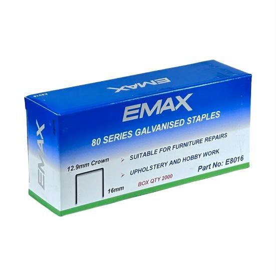 EMAX 10Mm X 12.8 Crown 80 Series Staples 2000pcs E8010