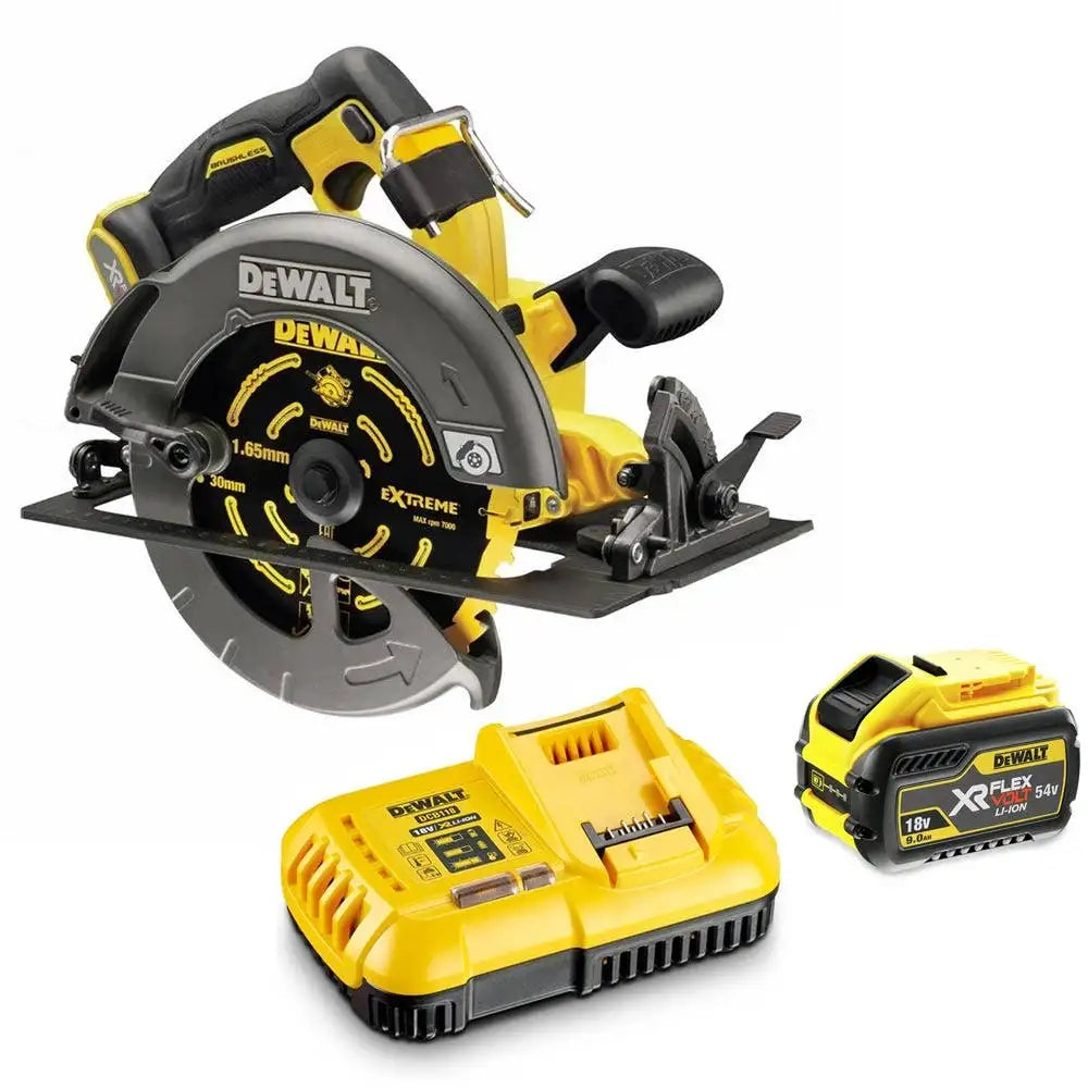 Dewalt 54V XR Precision Circ Saw Kit 1x 9.0Ah DCS578X1-XE