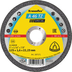 Klingspor 187171 A46 Tz 125mm x1.6mm x22.23mm steel cut off wheel