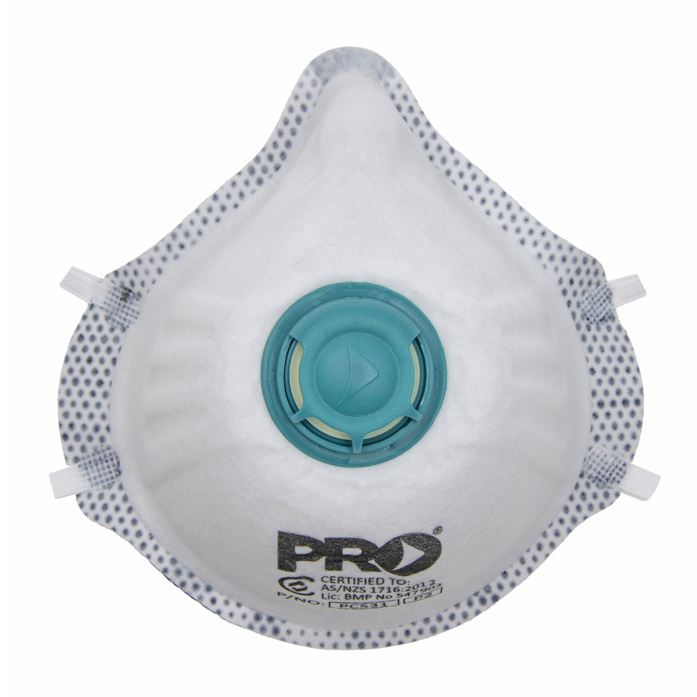 Pro Choice Safety Gear White Dust Masks P2+Valve+Carbon