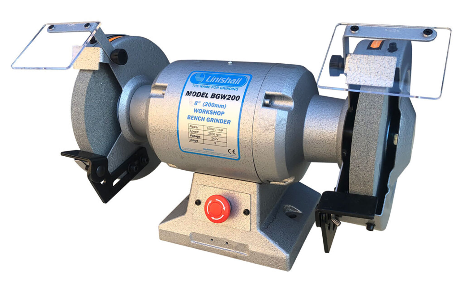Linishall Workshop Bench Grinder 8in (200mm) BGW200