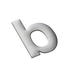 Romak Letter Suburban S.Steel Self Adhesive H75mm - B SNNB