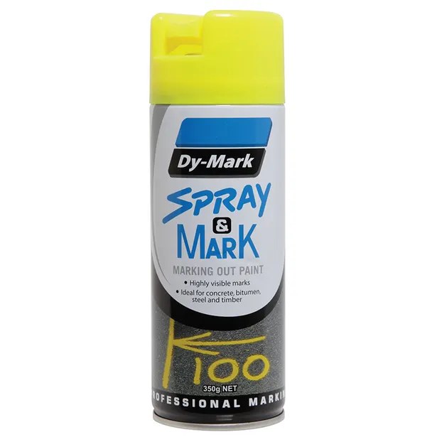 Dy-Mark Spray & Mark Fluro Yellow 350g 40013525