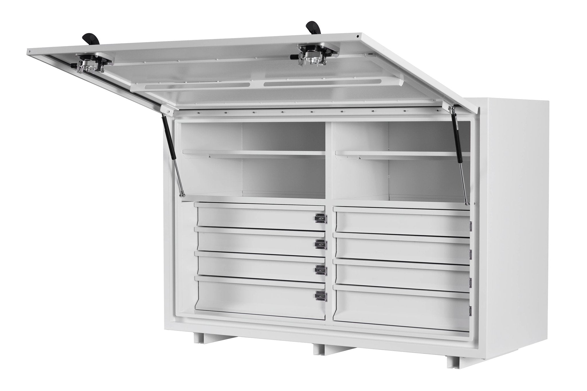 KA Boxes 8 Drawers (4 Side by Side) 4 Shelves - White