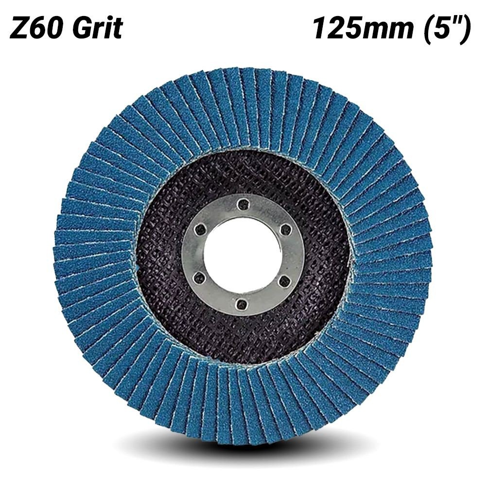 Makita 125mm Economy Flap Disc 60# Zirconia - Angled D-63797