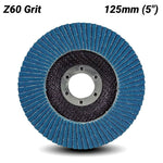 Makita 125mm Economy Flap Disc 60# Zirconia - Angled D-63797