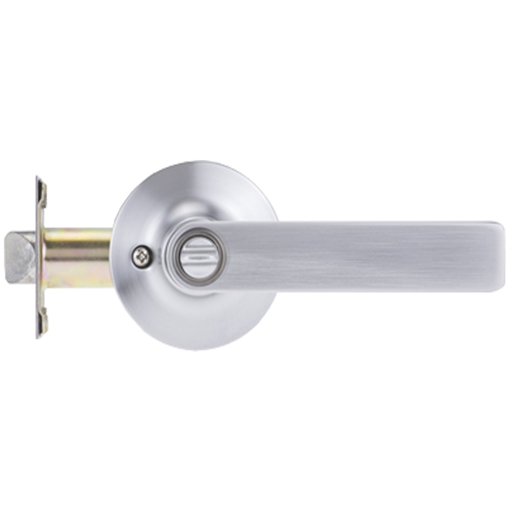 Lockwood Symmetry Satin Chrome Entrance Set Lever 3 DP 7550SCDP