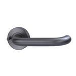 Lockwood Lever V2 Satin Gun Metal PVD Privacy Set With Latch VIV2/V2GMPVD