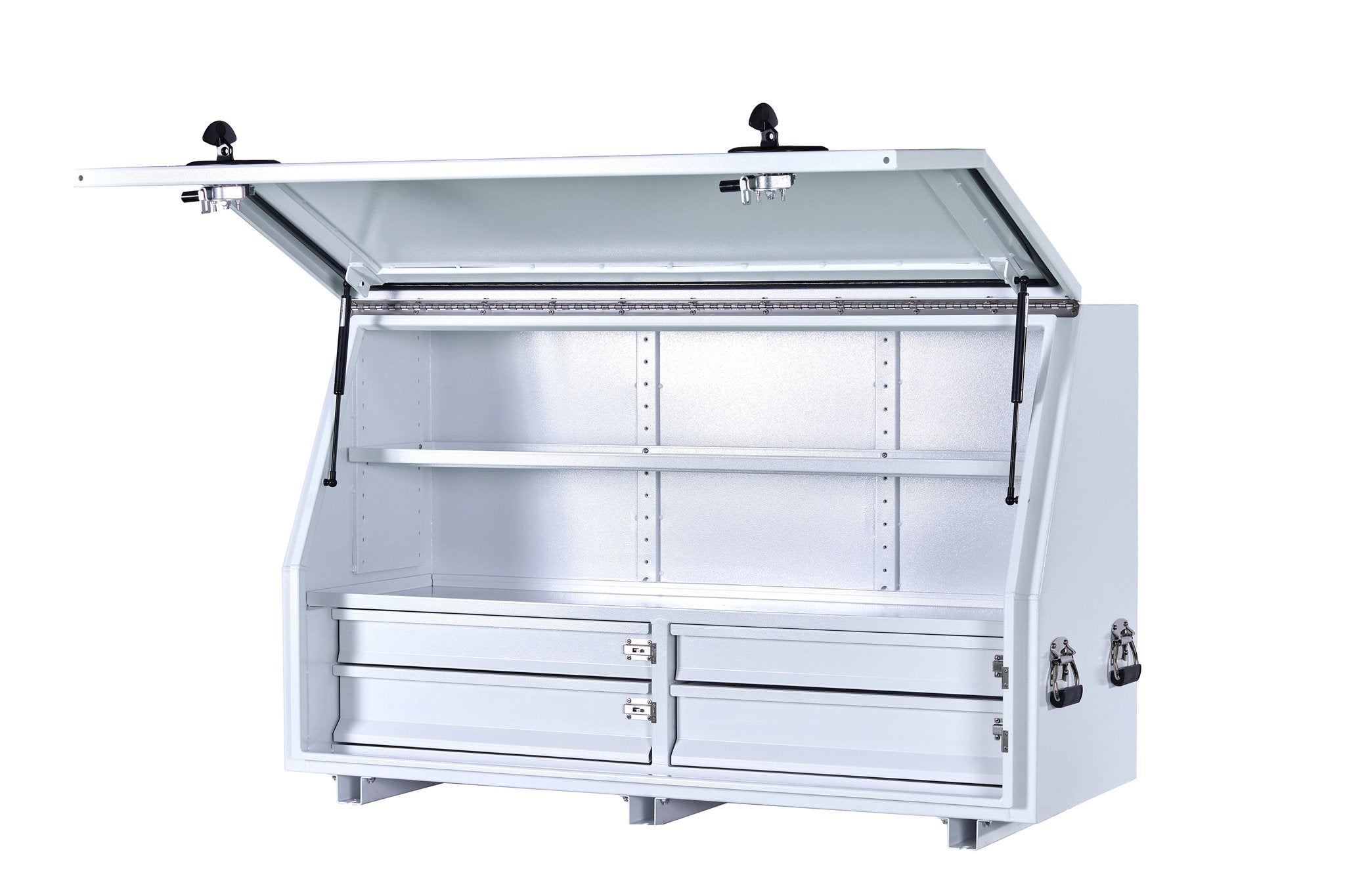 KA Boxes 4 Drawers (2 Side by Side) 2 Shelves - White AL1360D4S2