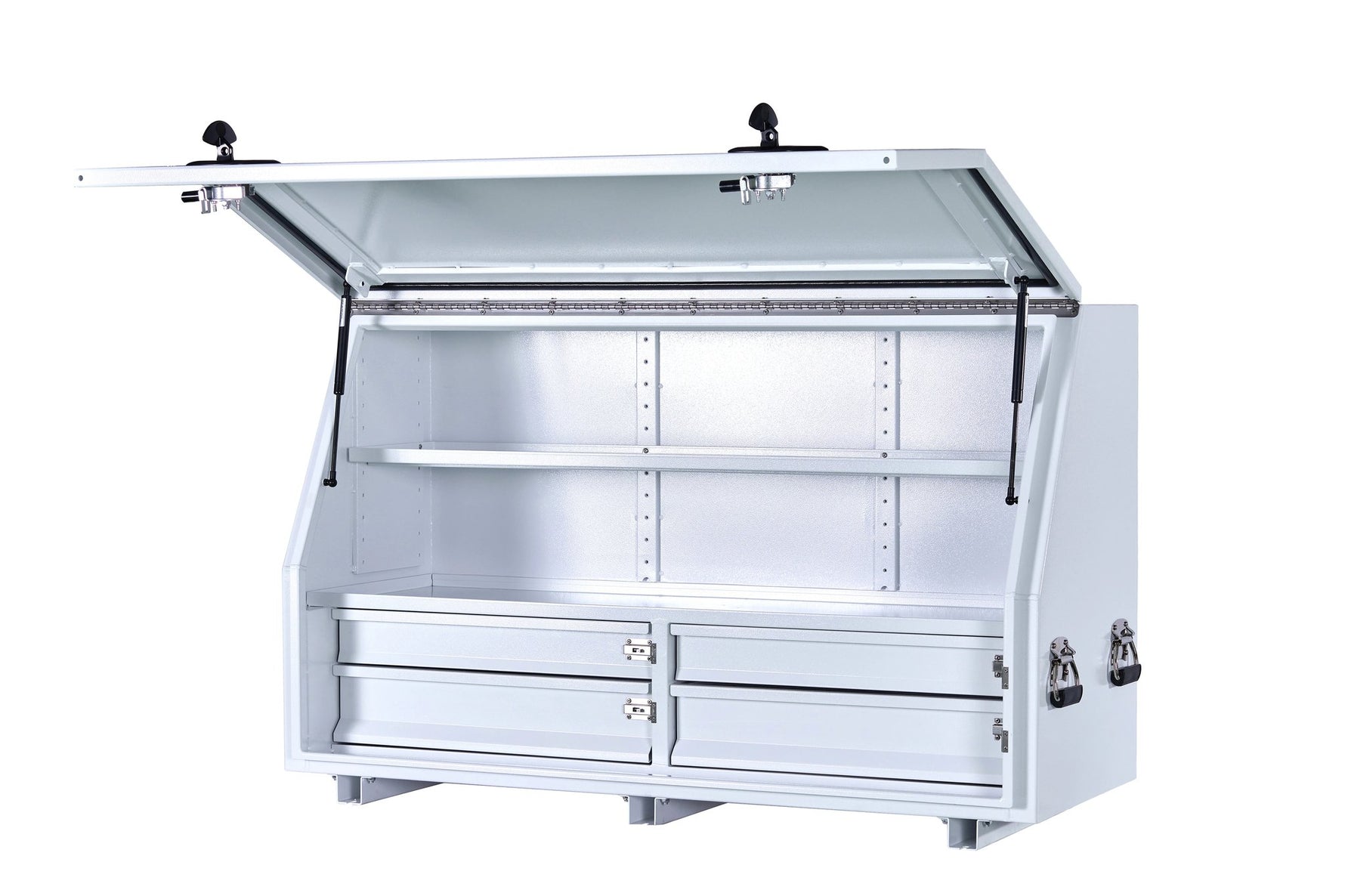 KA Boxes 4 Drawers (2 Side by Side) 2 Shelves - White AL1360D4S2
